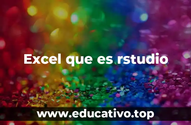 Excel que es rstudio