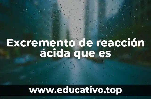 Factores que pueden influir en la acidez de los excrementos