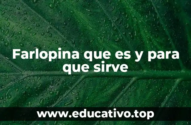 Aplicaciones de la farlopina en la industria