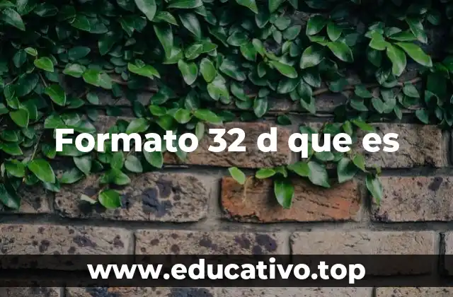 Aplicaciones del formato 32D en distintos sectores