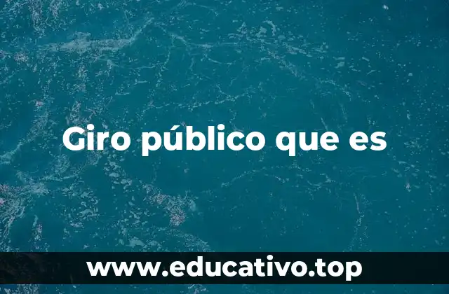 Giro público que es