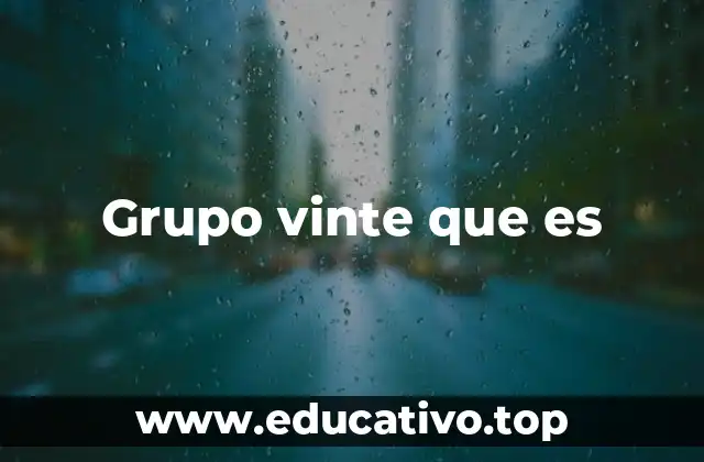 Grupo vinte que es