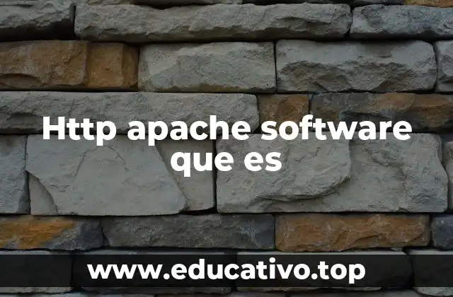 Http apache software que es