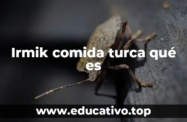 Irmik comida turca qué es