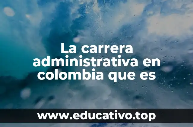 La carrera administrativa en colombia que es