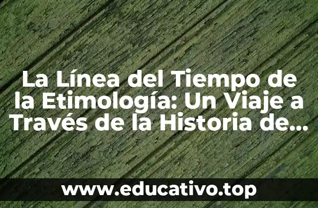 La Línea del Tiempo de la Etimología: Un Viaje a Través de la Historia de las Palabras
