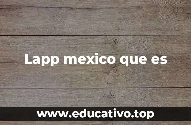 Lapp mexico que es