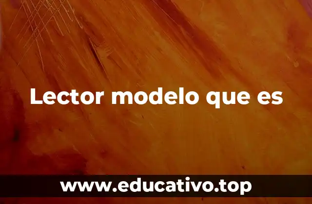 Lector modelo que es