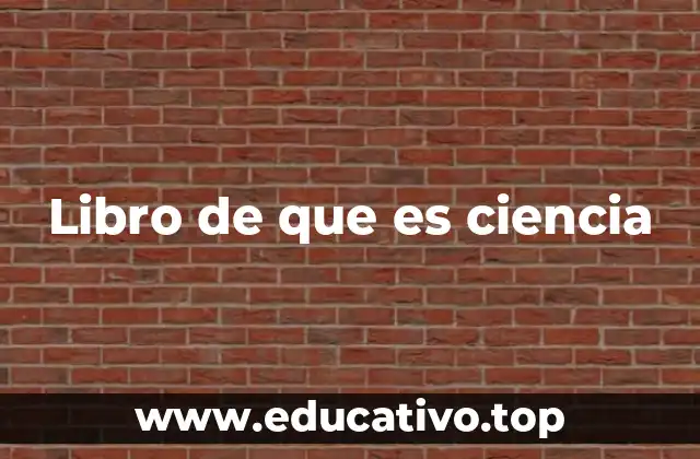 Libro de que es ciencia
