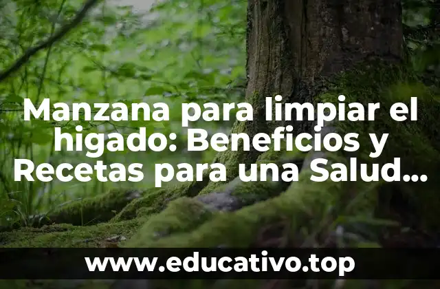 Manzana para limpiar el higado: Beneficios y Recetas para una Salud Optima