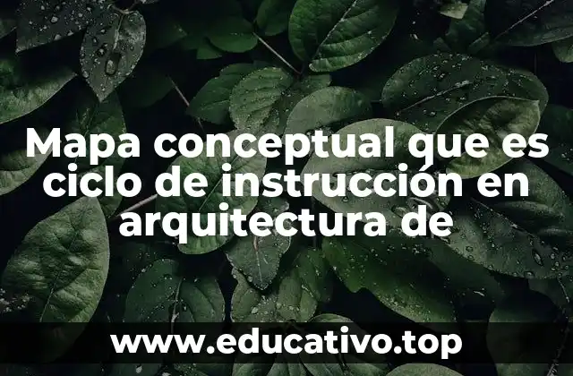 Mapa conceptual que es ciclo de instrucción en arquitectura de