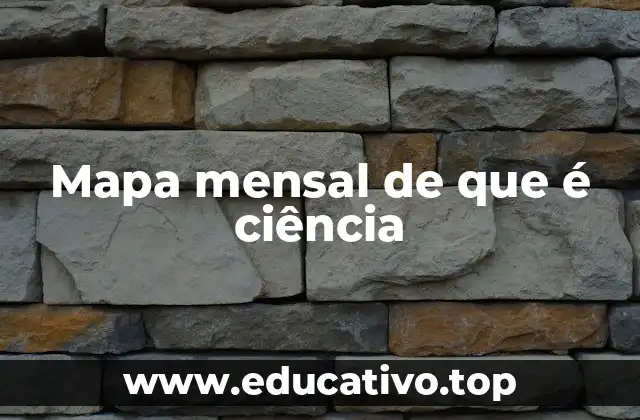 Mapa mensal de que é ciência