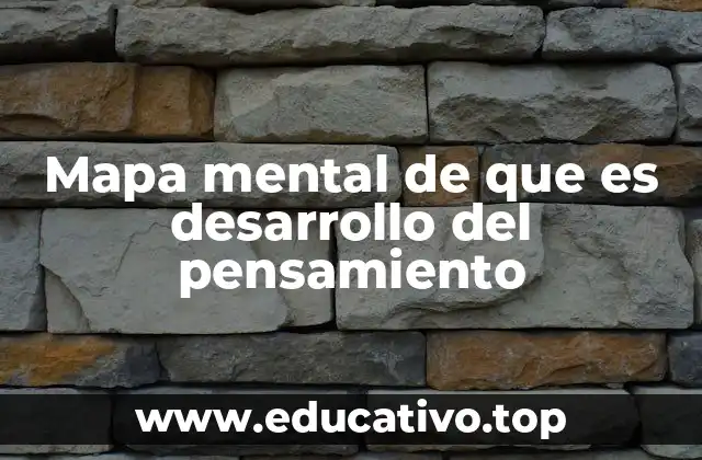 Mapa mental de que es desarrollo del pensamiento