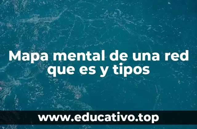 Mapa mental de una red que es y tipos