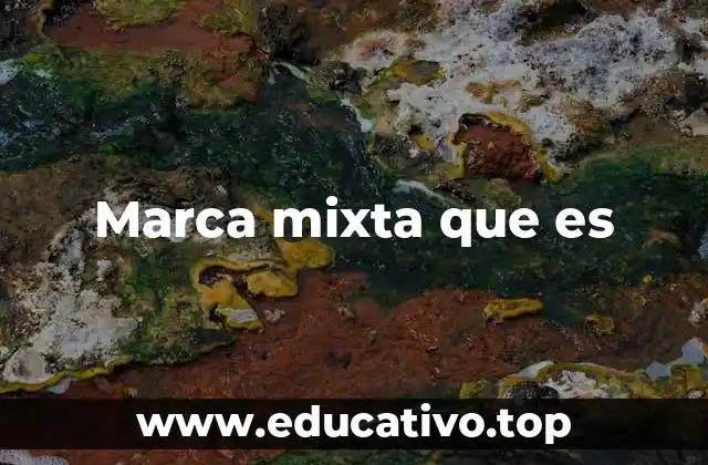 Marca mixta que es