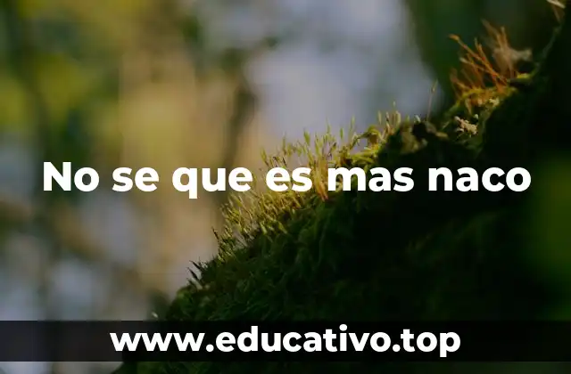 El uso de no sé qué es más naco en la cultura popular