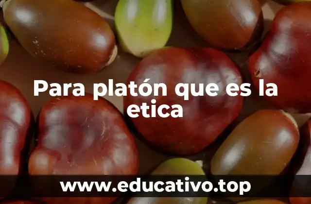 Para platón que es la etica