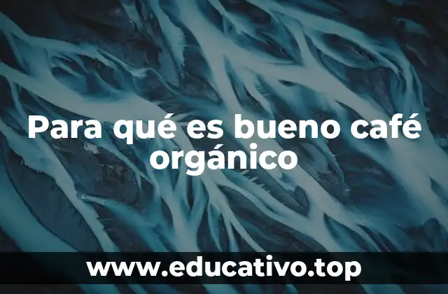 Para qué es bueno café orgánico