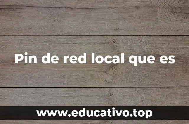 Pin de red local que es