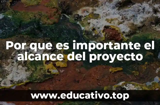 Por que es importante el alcance del proyecto