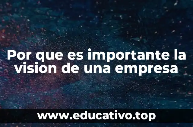 Por que es importante la vision de una empresa