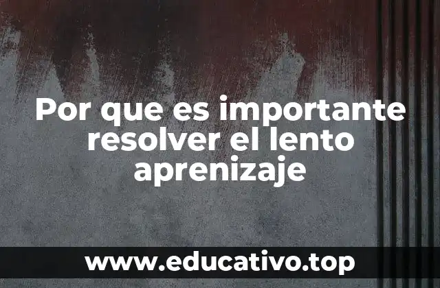 El impacto del lento aprendizaje en el sistema educativo