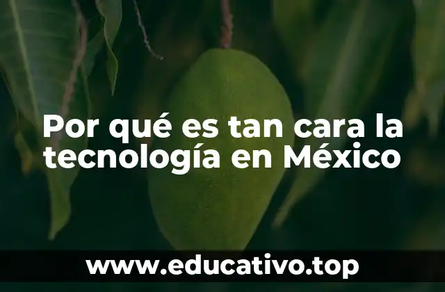 Por qué es tan cara la tecnología en México