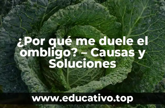 ¿Por qué me duele el ombligo? – Causas y Soluciones