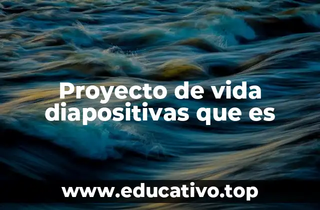 Proyecto de vida diapositivas que es