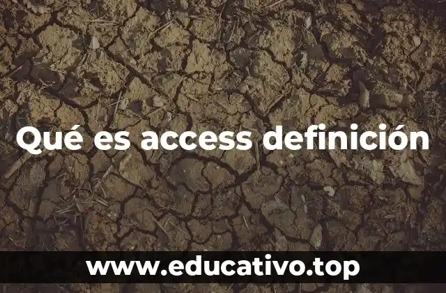 Qué es access definición