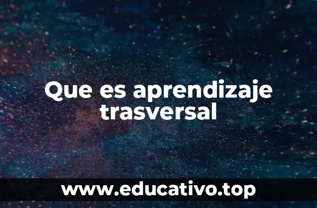 Que es aprendizaje trasversal