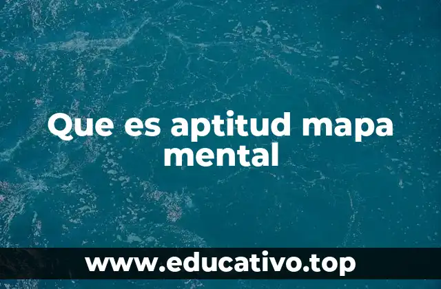 Que es aptitud mapa mental