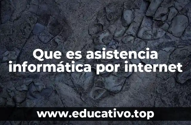 Que es asistencia informática por internet