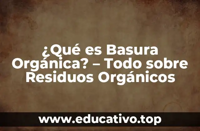 ¿Qué es Basura Orgánica? – Todo sobre Residuos Orgánicos