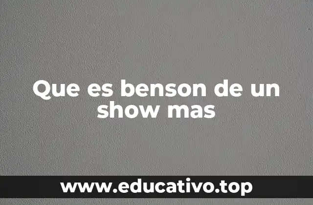 La evolución de Benson en la cultura pop argentina