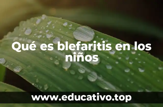 Causas de la blefaritis en los niños