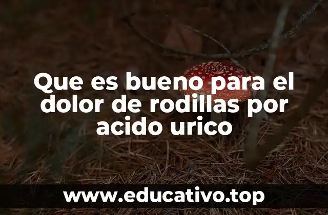 Remedios naturales para el dolor de rodillas causado por ácido úrico