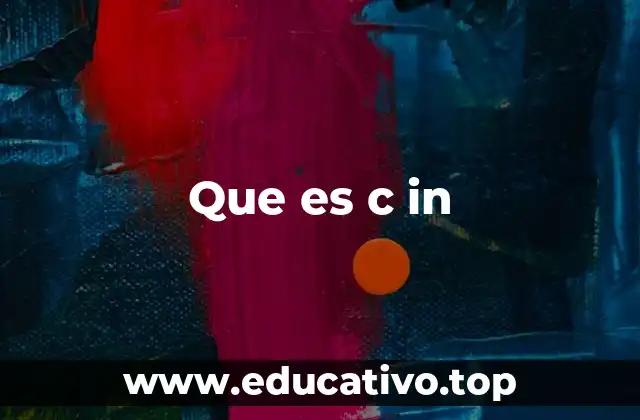 Que es c in