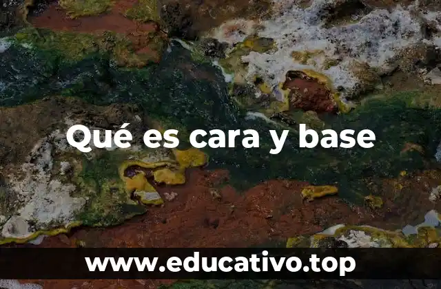 Diferencias entre cara y base en geometría