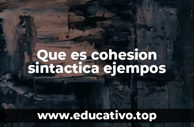 Elementos que garantizan una cohesión efectiva en los textos