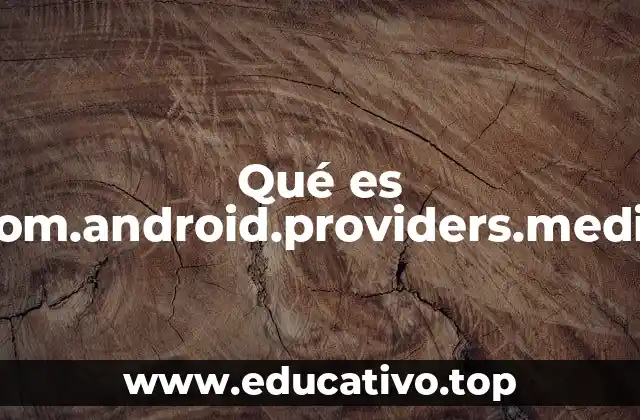 Qué es com.android.providers.media