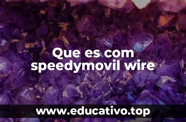 Que es com speedymovil wire