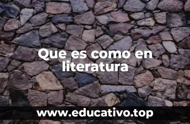 El uso de comparaciones en la literatura