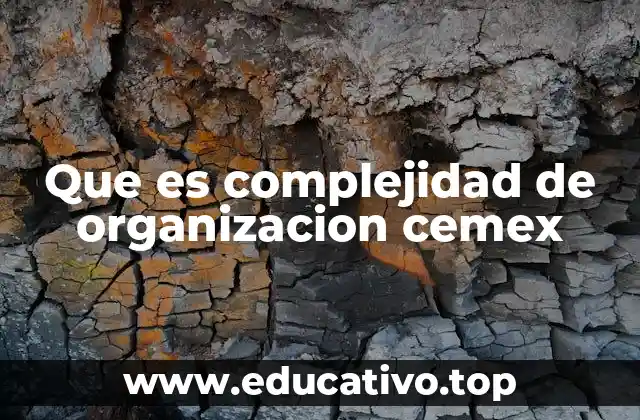 Que es complejidad de organizacion cemex