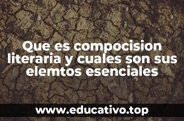 Que es compocision literaria y cuales son sus elemtos esenciales