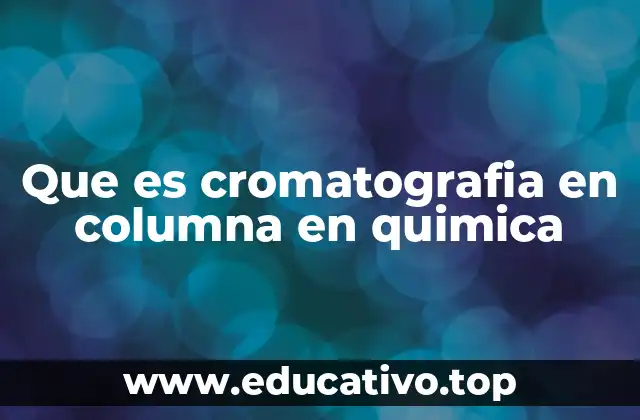 Fundamentos de la separación en cromatografía en columna