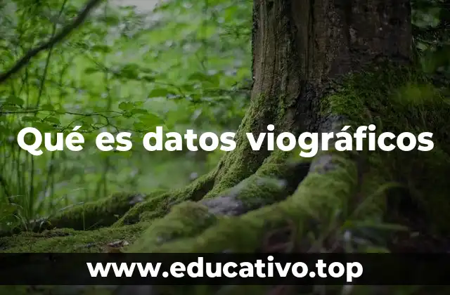 Qué es datos viográficos