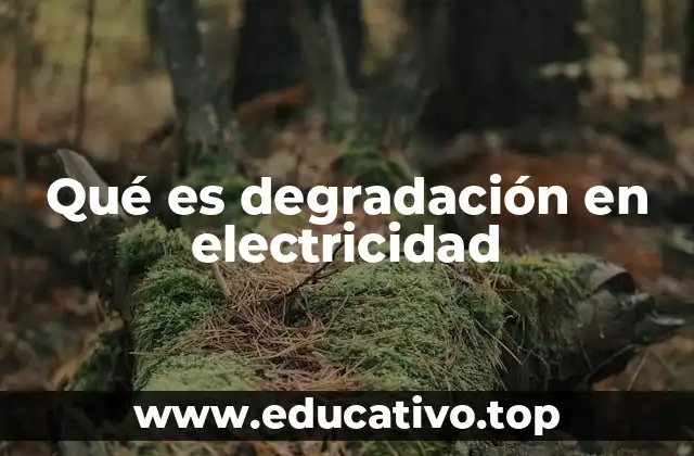 Causas y efectos de la degradación eléctrica