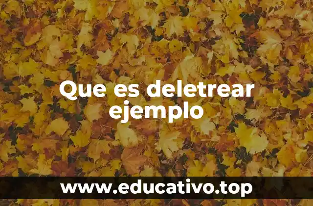 Que es deletrear ejemplo