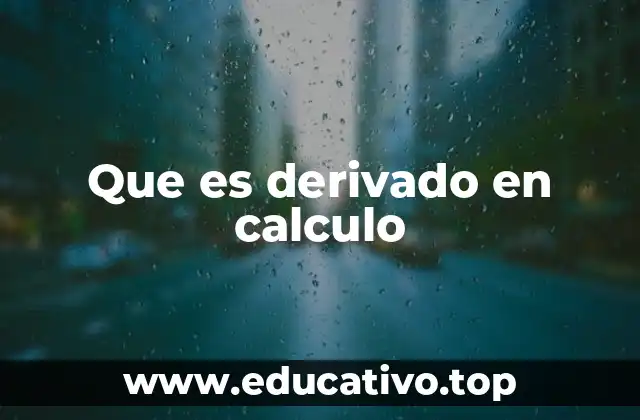 El cálculo diferencial y la importancia de los derivados